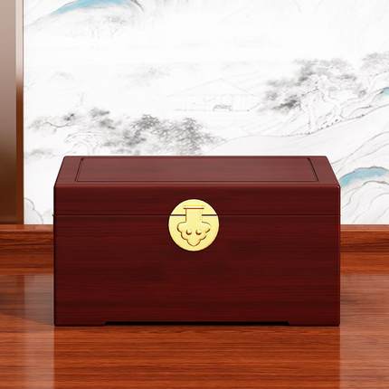 香樟木嫁妆箱子全实木平板字画收藏箱婚嫁箱结婚箱子储物箱收纳盒