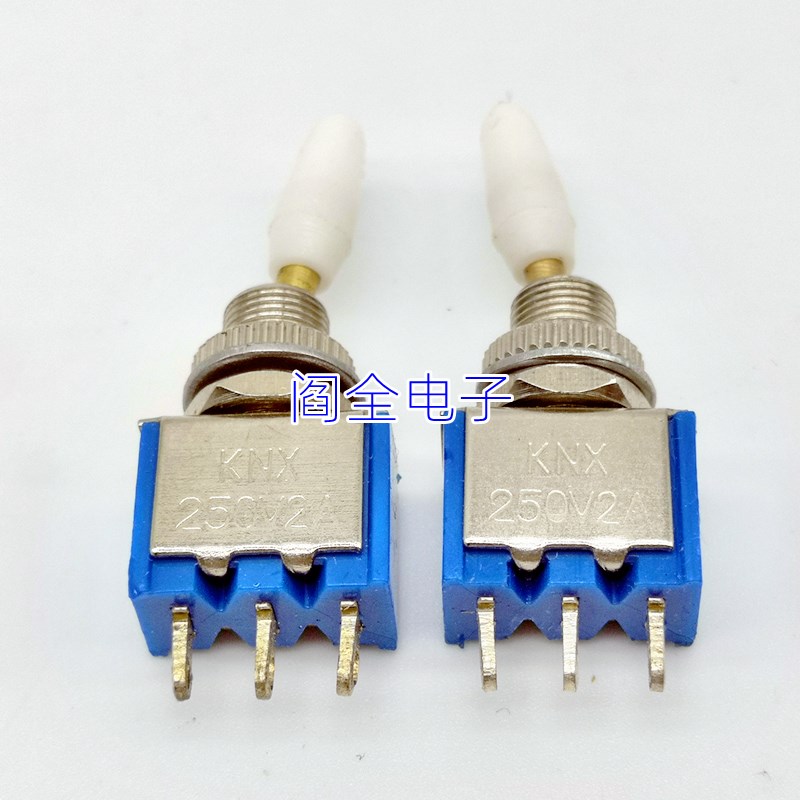 优质 KNX1*2 钮子开关 摇头开关 乒乓开关 6MM安装孔KNX1X2两档