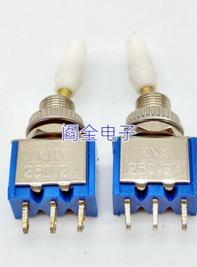 优质 KNX1*2 钮子开关 摇头开关 乒乓开关 6MM安装孔KNX1X2两档