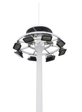 降户外l升ed球场灯照式明HXI广场灯1米15米20米035米双头高杆路灯