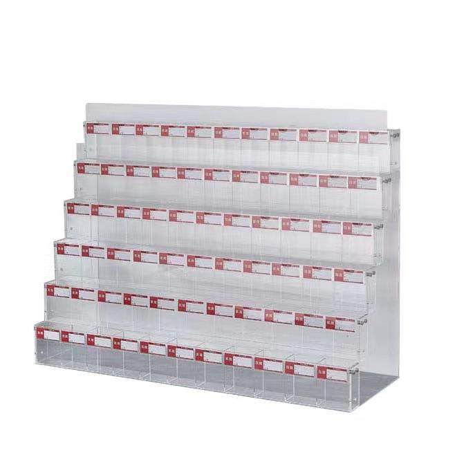 笔架文具店展示架多层阶梯宝塔亚克力透明马克笔收纳架桌面陈纳架