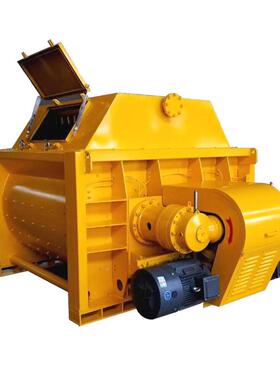 强制式搅拌机筑程建机械工设备535双卧轴商砼js00混凝土搅拌机