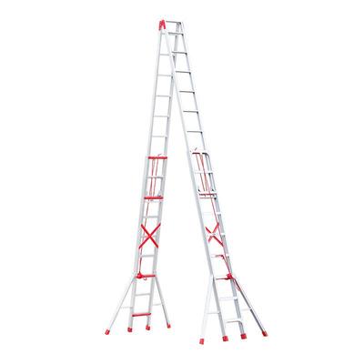 双伸人字梯加厚铝合程金伸缩梯折叠梯TZG_SS面阁楼缩户外工梯子厂