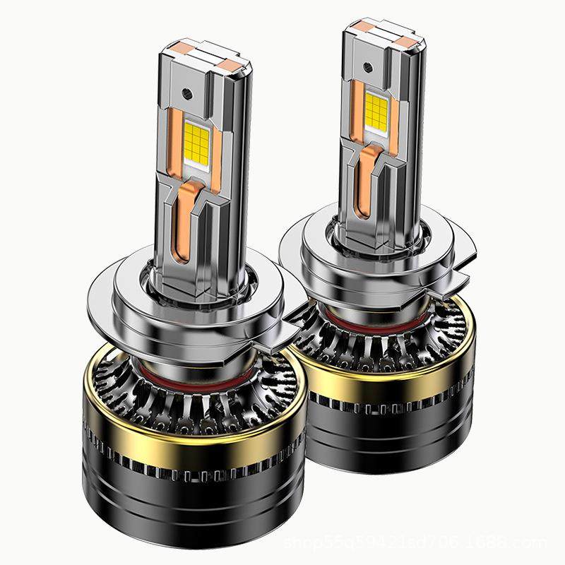 亮汽车大灯H7改装h45强光超H1灯泡H11远近泡一体900前车灯