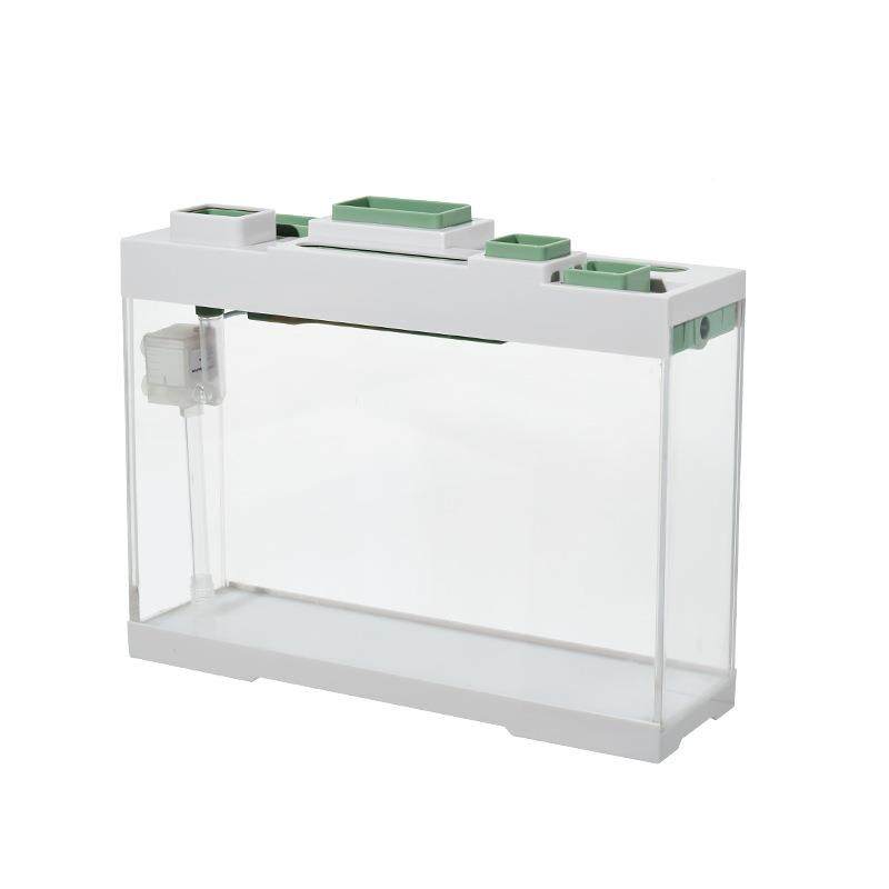 办公室桌面鱼缸小型带灯nny-byg过水滤体静亚音克力窗台窄长条扁,宠物/宠物食品及用品,桌面缸,淘宝优惠券,粉丝福利购,淘宝优惠卷