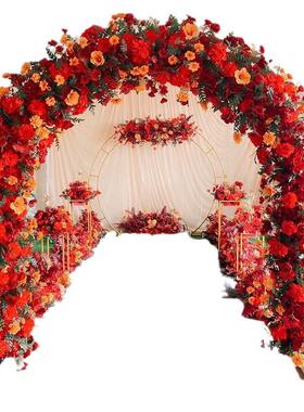 YLK铁艺双杆拱门架子舞台布置T台花门礼场景装扎背景婚门型饰架子