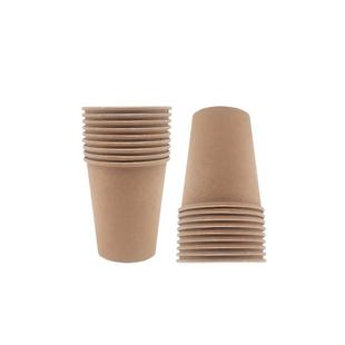 纯木浆竹一纤维次性纸杯定BSZB-001制加商用厚牛皮纸本色纸杯次性