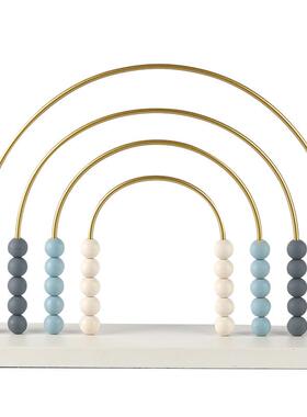 代儿简BHH约创意拱形圆球客珠子摆件厅童样现板房办公室电视柜装