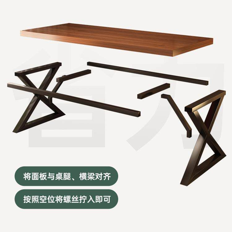 电脑桌台式家用书桌简约办公桌工作台卧室学生写字桌双人电竞桌子