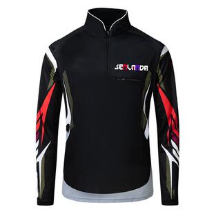 户外钓鱼服垂001男款速干夏衣超薄透气防季蚊服冰丝钓鱼防晒衣钓