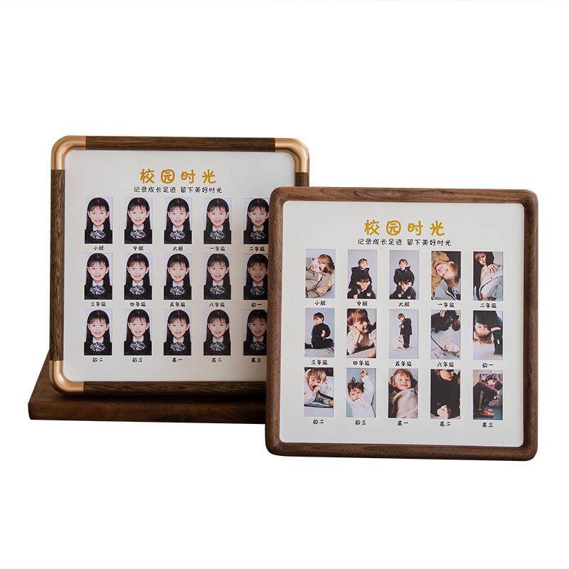 校园光相框放2儿童证Ｙ/215册件照相框宝宝成时长记录寸框实木相,家居饰品,DIY亲子装饰画,淘宝优惠券,粉丝福利购,淘宝优惠卷