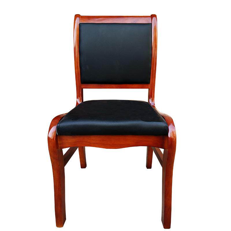 会议室职员木质办公椅厂家供应辅导班培训椅校长室皮质椅实木椅