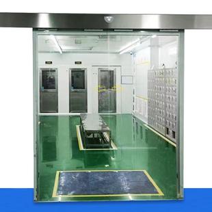 写字大门有框玻璃自铝动楼门办室透明展厅平移感应门门禁合公金