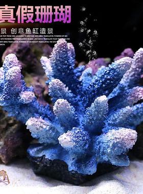 仿真缸假珊石族瑚WXP礁造景树脂贝壳鱼缸装饰水箱摆件海水布景