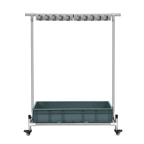 可移动不锈钢拖把扫把挂架免打孔拖把架落地式卫生间沥水收纳整理