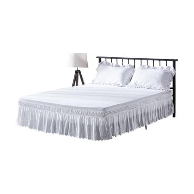 弹力松紧床裙单LS009双人床罩百褶床床尾裙Lacebedskirt4.15in