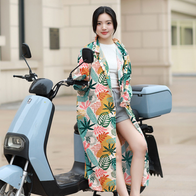 电动摩托车防晒衣女春夏