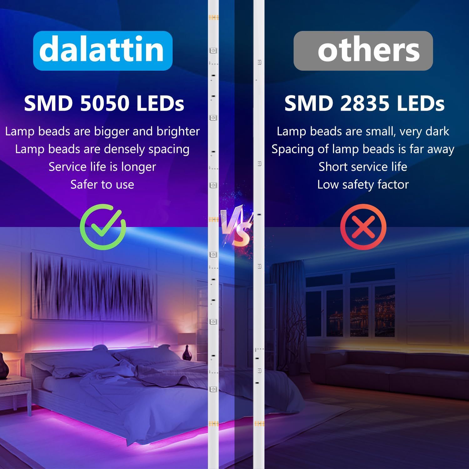 led灯条悬浮床幻彩灯带卧