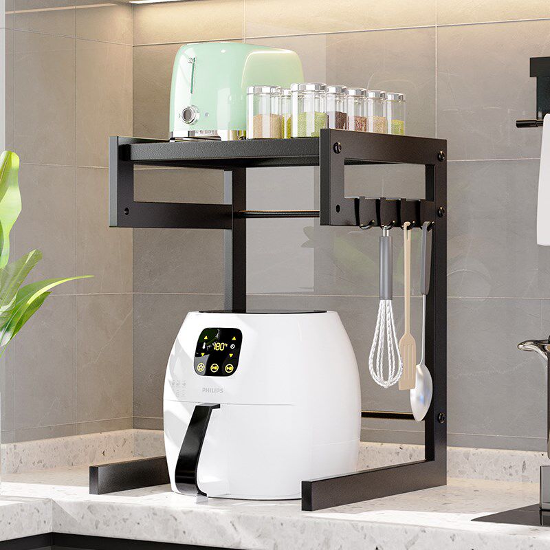 电饭煲架子小家电分层收纳架厨房电器家用台N面小型空气炸锅置物