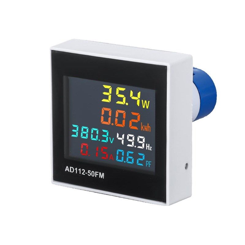 高精度电a流电压频率功率表多功能数显双显数字显示三相家用交流