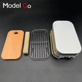 牧蝶谷多功能铝制饭盒户外可加热饭F盒带盖带把手套野营套碗旅行