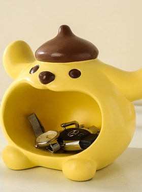 布丁狗入户钥匙收纳摆件创意可爱卡通玄关客厅茶几杂物Z整理储物