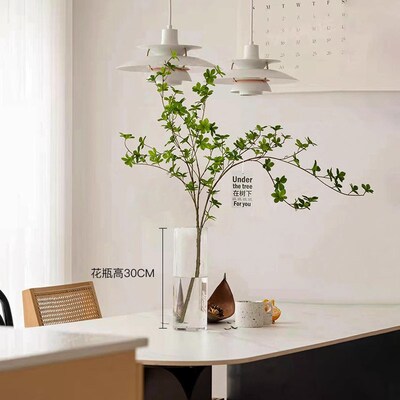 仿真花假花室内客厅桌面仿真y绿植鸡爪槭枫树枝盆栽植物装饰摆件