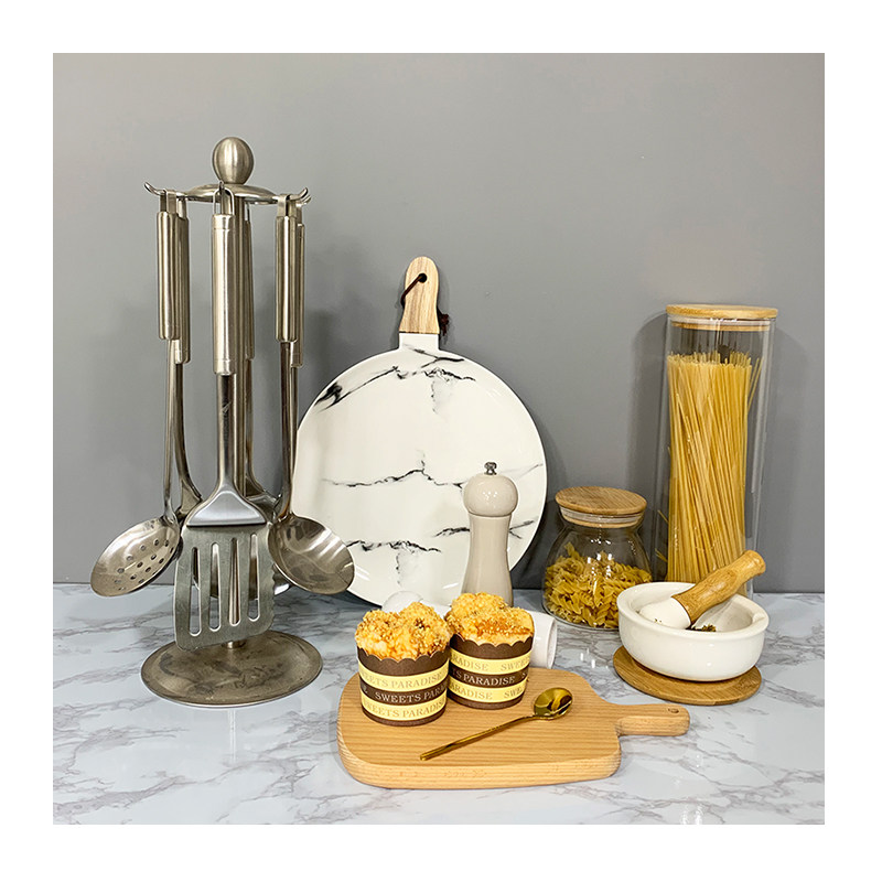 法式样板房间厨房装饰摆件软装z橱柜陈列仿蛋糕锅铲储物罐组合套,家居饰品,家饰软装搭配套装,淘宝优惠券,粉丝福利购,淘宝优惠卷