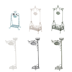 户外铁艺花园欢迎牌植物架落地绿萝多肉I花架创意别墅庭院阳台装
