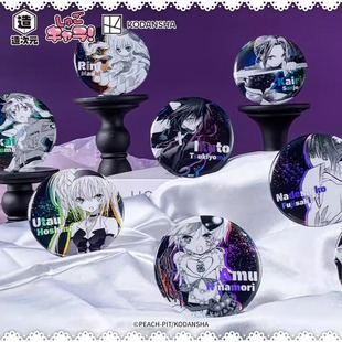 造次元官方正版守护甜心周边黑白墨色系列歌呗 亚梦徽章吧唧盲盒