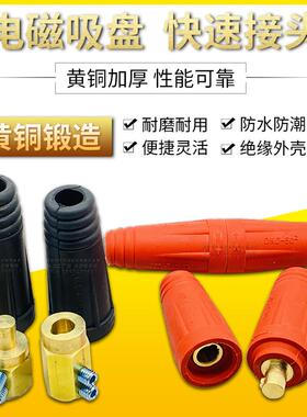 电磁吸盘快速接头起重磁铁连接器DKL35-70电缆线快速接头DKJ50-95