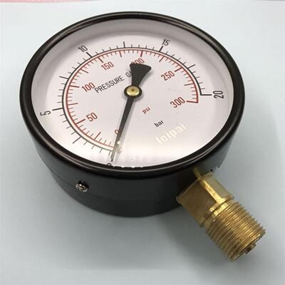 Y-100 压力测力计 压力表 pressure gauge 0-300psi 20bar 100mm