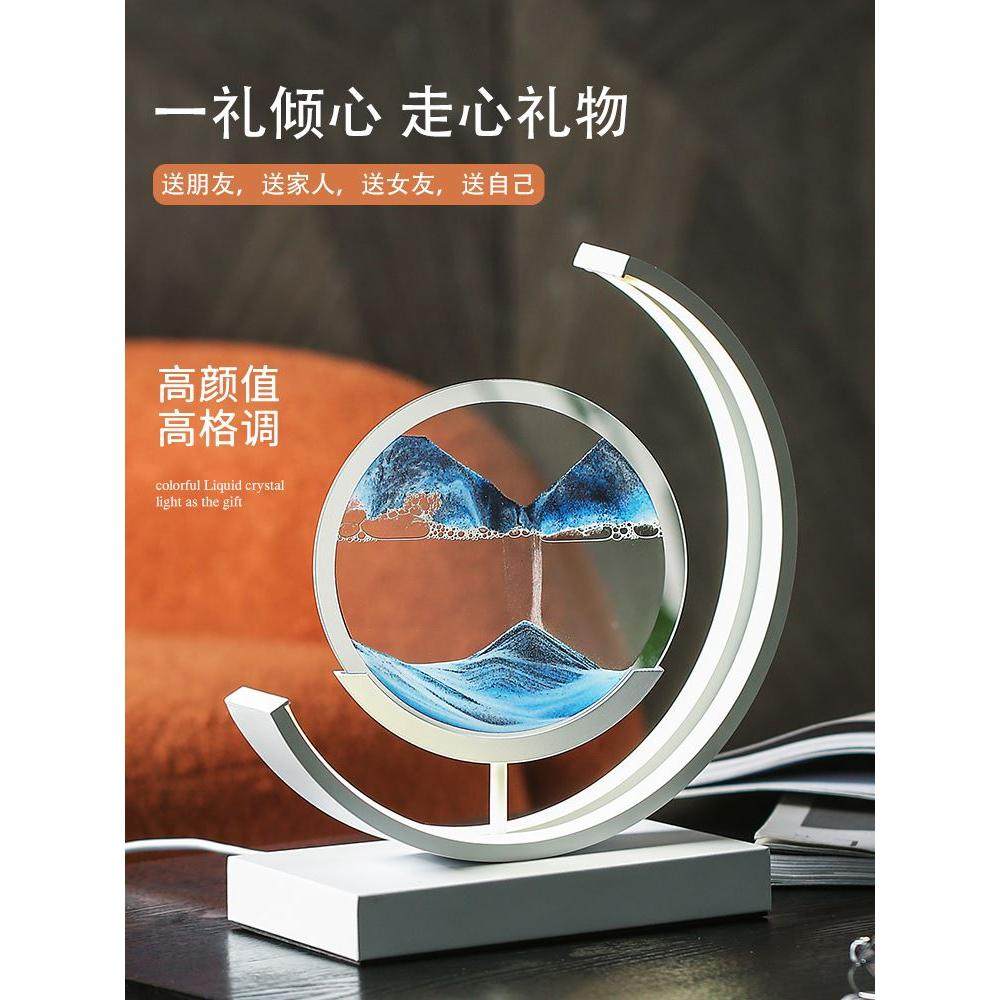 乔迁新居礼物流沙画解压沙漏摆件创意夜灯客厅电视酒柜装饰品搬家,鲜花速递/花卉仿真/绿植园艺,洒水/浇水壶,淘宝优惠券,粉丝福利购,淘宝优惠卷