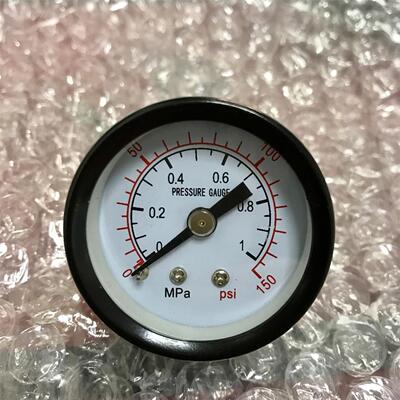 轴向压力表 Y40Z 0-1mpa 150psi pressure gauge 螺纹PT1/8 40mm