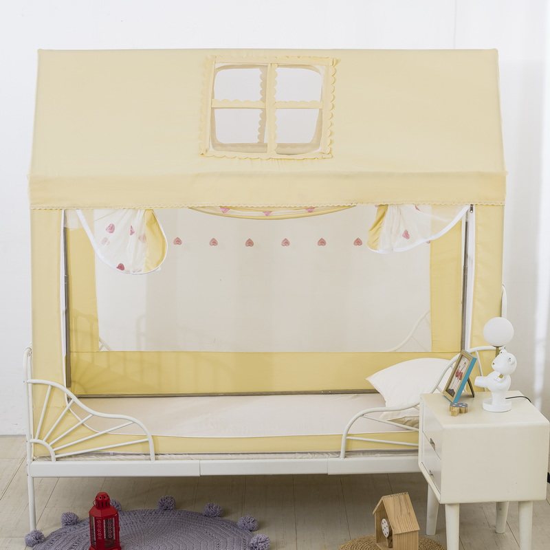 幼儿床蚊帐儿童床婴童全包防w蚊帐篷游戏屋不锈钢宝宝床单人床单,床上用品,蚊帐,淘宝优惠券,粉丝福利购,淘宝优惠卷
