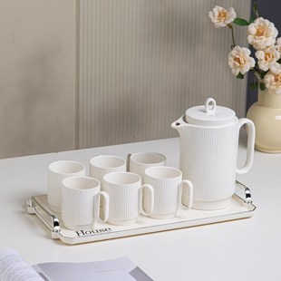 杯具茶具乔迁新居杯子客厅茶几R家用水杯茶壶杯 家庭水壶茶杯套装