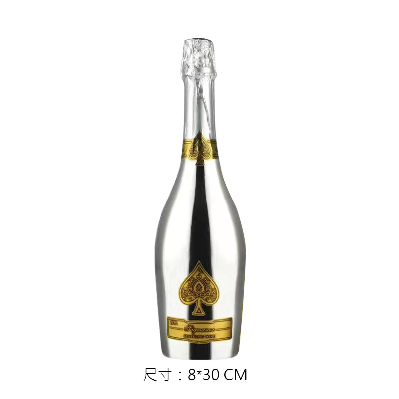 轻奢样板间仿真香槟酒起泡酒柜装B饰品摆件厨房假红酒摄影道具高