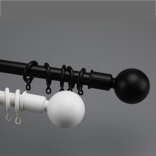 德裕窗帘a杆窗帘罗马杆静音消音窗轨窗帘滑道铁艺窗帘杆2厘米直径