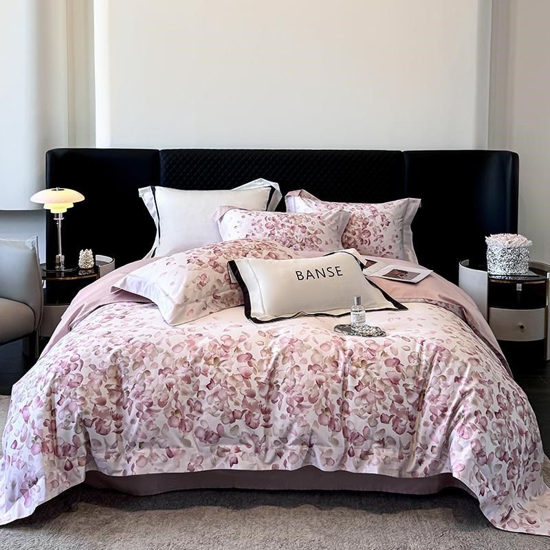 特价轻奢10g0支匹马长绒棉贡缎四件套全棉纯棉美式田园床上用品