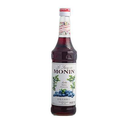 莫林蓝莓风味糖浆 MONIN Blueberry syrup 700ML果露 鸡尾酒饮品