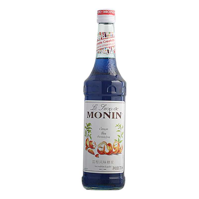 莫林蓝柑风味糖浆 MONIN Blue Curacao flavoured syrup700ml果露