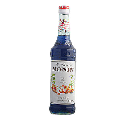 莫林蓝柑风味糖浆 MONIN Blue Curacao flavoured syrup700ml果露