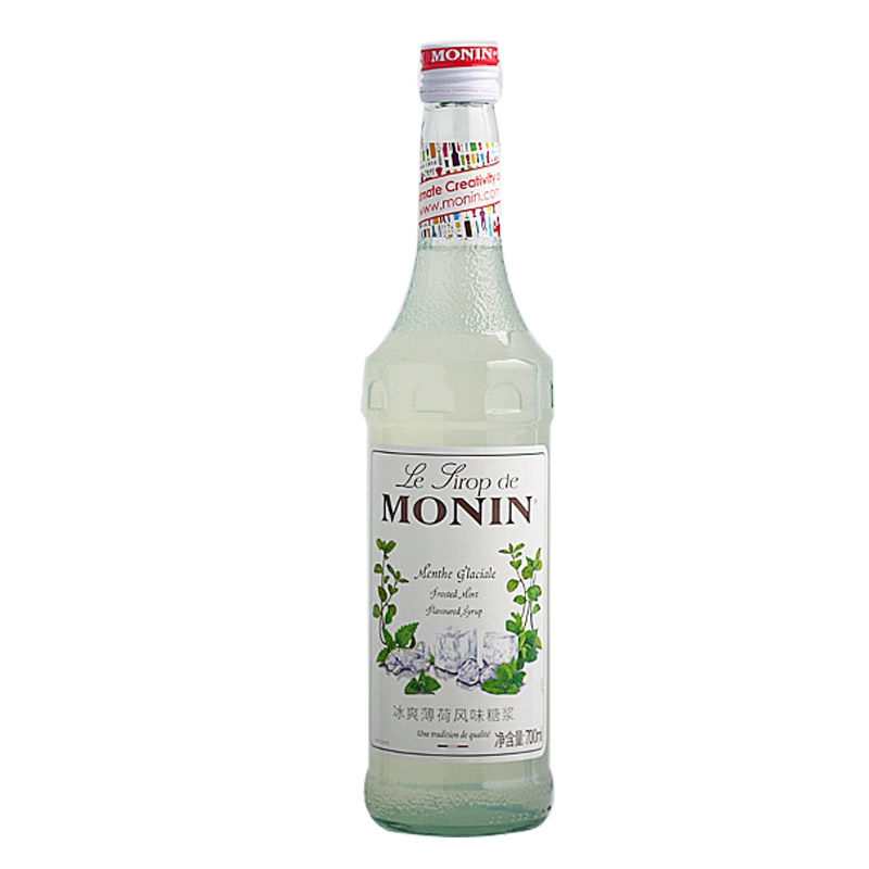 莫林冰爽薄荷风味糖浆 MONIN Frosted Mint syrup 700ML果露 饮品