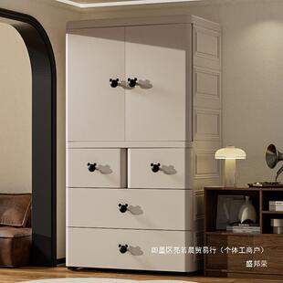 厂家直销70 80cm特大SDJ加厚宝宝衣柜儿收纳服柜简易儿童橱衣衣婴