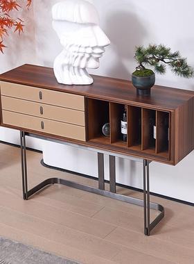 现玄代台简客厅约入户走廊马鞍皮玄关玄关柜轻奢78683进门关桌端