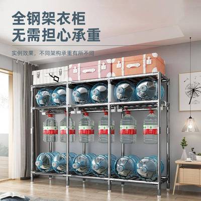 简易钢衣柜出租房管柜布衣经济型简衣橱家用卧室出易租屋衣al柜组