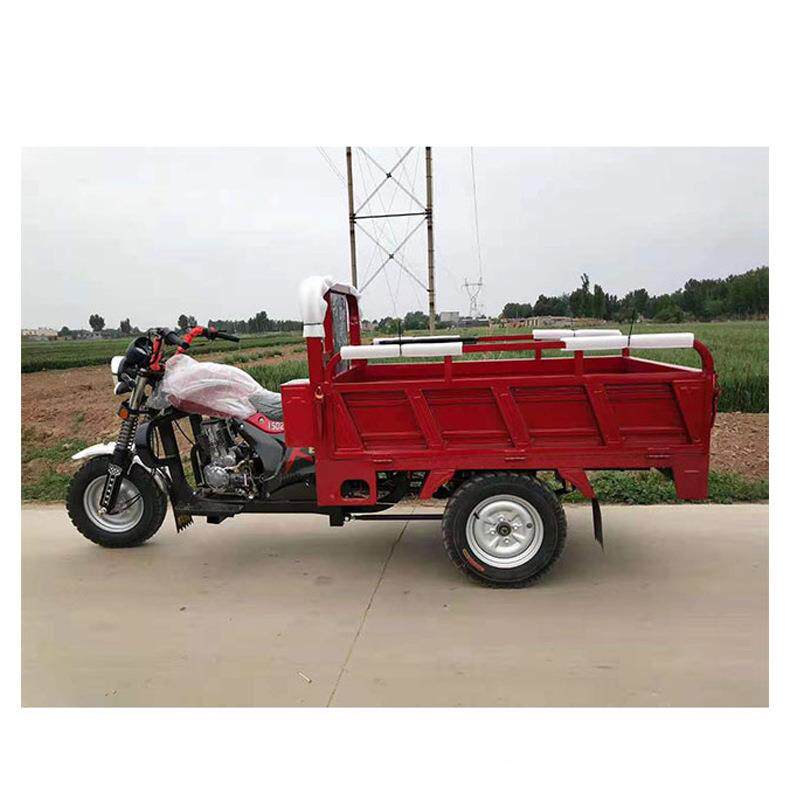 汽油摩区托三轮车山载货KZY-150农用运卸自翻斗车工地输带高低速
