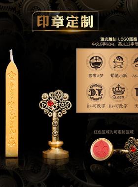 羽毛笔复古欧式地英伦中装世HXBE11纪羽毛笔沾蘸水笔火漆印钢章套