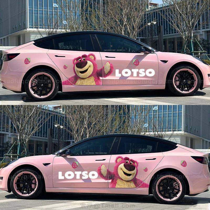 草莓熊车贴汽车贴纸卡通可爱划40遮痕挡改装贴车身创意性两侧拉个,汽车用品/电子/清洗/改装,汽车装饰贴/反光贴,淘宝优惠券,粉丝福利购,淘宝优惠卷