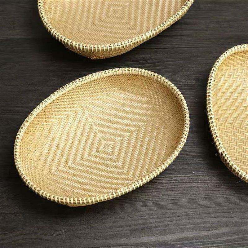 竹编收纳筐竹簸F775MHS6箕竹筲箕竹子筛竹竹制品用篮馒头家筐水果